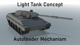 105mm Gun Autoloader Mechanism