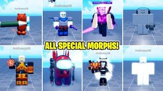 ALL SPECIAL MORPHS in SUPER BOX SIEGE DEFENSE ROBLOX