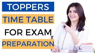 Topper Student Timetable  Best Time Table For Studies Before an Exam  ChetChat Study Timetable