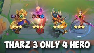 ONLY 4 HERO WITH THARZ SKILL 3  EASY WAY TO PLAY THARZ 3 IN PATCH NOW Magic Chess Mobile Legends