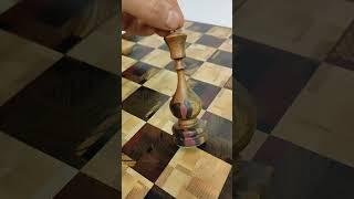 Unique chaotic pattern chess pieces
