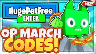 MARCH 2022 ALL NEW FREE *HUGE* PLUSIE PET CODES In Roblox Pet Simulator X
