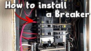 How to Install Square D 2 Pole Breaker