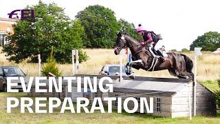 Vlog w@ashleyharrisoneventing How to work  an eventing horse a week before an Event ​