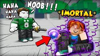 NOOB FOI HUMILHADO NO SAITAMA BATTLEGROUNDS MAS DESCOBRIU O NOVO PODER SECRETO DE UM DEUS ROBLOX