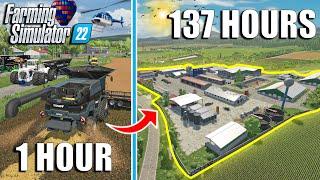 I SPENT 137 HOURS Becoming a  MILLIONAIRE in FS22 $10 MILLION CHALLENGE  Farming Simulator 22