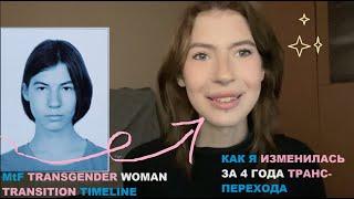 кАк Я поменялась во время МОЕГО ТРАНС-ПЕРЕХОДА  transgender transition timeline mtf