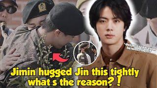 The reason why Jimin hugged Seokjin this tightly Look at Jin calming him with This?