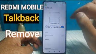 How to Remove TalkBack REDMI PHONES how to disable talkback