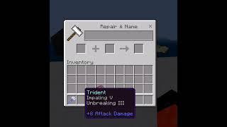 Minecraft Best enchantment for trident #shorts#short #minecraftshorts #minecraft