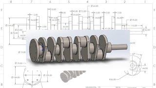 Learn how to design a Crankshaft in solidworks.