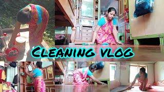 Indian housewife daily cleaning vlogBengali floor cleaning vlog