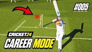 CRICKET 24  CAREER MODE #5  THE WEIRDEST MATCH IVE EVER PLAYED