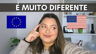 DIFERENÇA entre a VIDA na EUROPA e nos ESTADOS UNIDOS  PARTE 1  Lizandra Costa