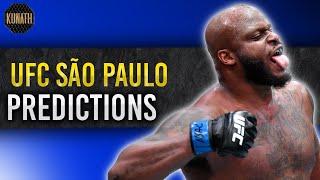 UFC SAO PAULO PREDICTIONS  UFC SAO PAULO BETS & FULL CARD BREAKDOWN