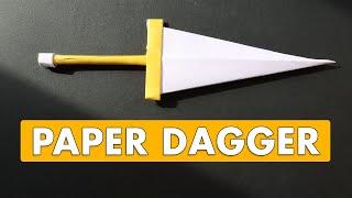 How to make a Paper Knife that looks like Dagger. How to make a Paper Weapon