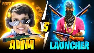 AWM VS LAUNCHER │  FREE FIRE  MAX