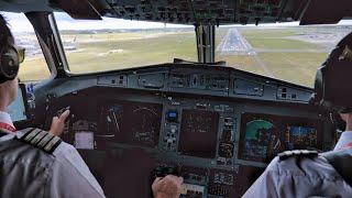 ATR-72 COCKPIT DAT Landing in Copenhagen Airport