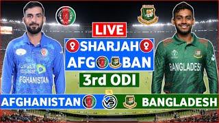 Afghanistan vs Bangladesh 3rd ODI Live  AFG vs BAN 3rd ODI Live Scores & Commentary  AFG Innings