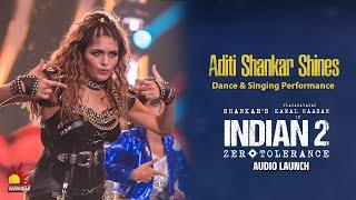 Aditi Shankar Shines Dance & Singing Performance  Indian 2 Audio Launch   Kamal  Shankar