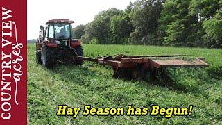 I Started off with a dumb mistake.  Lets hope I dont make any more Cutting Our Hay Fields.