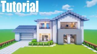 Minecraft Tutorial How To Make A Modern Suburban House 2020 Tutorial