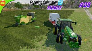 Selling Silage Bales and Making Grass Mountains  Farming Simulator 23 Amberstone #28