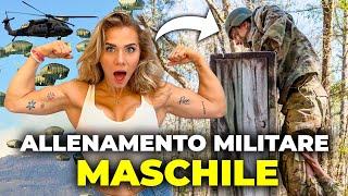 DONNA PROVA IL TEST MILITARE PARACADUTISTI MASCHILE