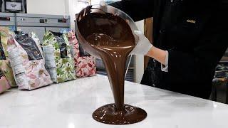 Koreas best chocolate artisans amazing handmade chocolate making process TOP3 - korean street food