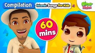 NEW Omar & Hana 60 Minute Compilation  Islamic Cartoon for Kids  Nasheed for Children