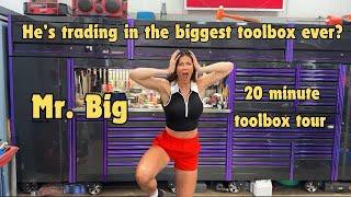 Full 20 minute toolbox tour featuring a Mr. Big Snap on toolbox￼