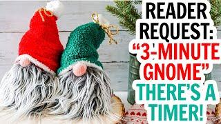 The Easiest Sock Gnomes - 3 Minute DIY Christmas Gnome Video Tutorial  Fast Sock Gnome  DIY Gnomes