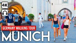MUNICH Germany  4K Sunny Day Walking Tour Downtown Marienplatz ️