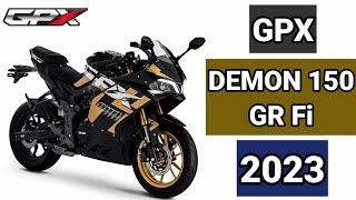 GPX DEMON 150 GR Fi 2023 FEATURES SPECS AND TECHNICAL COLORS