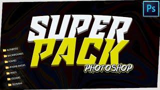 SUPER PACK PHOTOSHOP COMPLETO TEXTURAS STIKERS PNG FONTES... PC E CELULAR  2024
