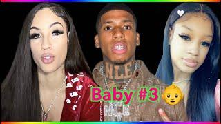 NLE Choppa babymama Marissa furïous he’s around BM Mariah🫢 & has a baby otw but is a dęadbeat…