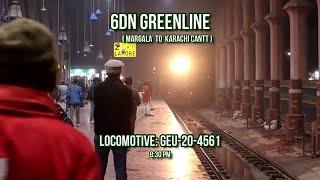 6DN Greeenline Leading by GEU-20 With serial 4561. 6DN Greenline #margala  to #karachi #pakistan