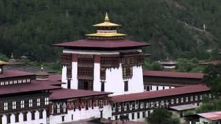 Tashichho Dzong in Thimphu  Bhutan