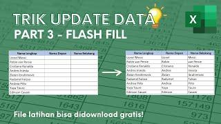 Cara Menggunakan Flash Fill di Excel