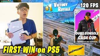 AsianJeffs FIRST TIME Playing PS5 Fortnite & First Win in Console Cash Cup