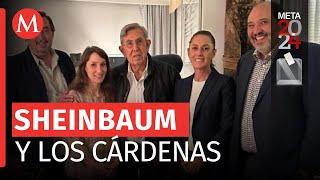 Claudia Sheinbaum se reúne con Cuauhtémoc Cárdenas y su familia