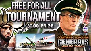 Playing in a $200 Free For All Tournament  C&C Generals Zero Hour