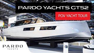 POV Yacht Tour of the innovative Pardo GT 52 at Dusseldorf Boat Show 2024  4K & 60FPS