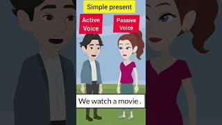 Simple present active and passive voice  #shorts #learnenglish