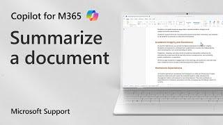 How to use Copilot for M365 to summarize a Word document  Microsoft