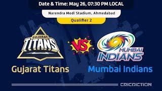 Tata ipl 2023 gt vs mi qualifier 2 26 may 2023