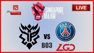  LIVE THUNDER PREDATOR vs PSG.LGD English Cast BO2 - ONE Esports Singapore Major 2021 NO DELAY