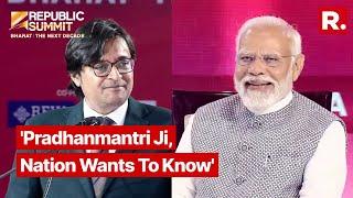 Arnab Predicts Landslide Win For PM Modi In Polls Audience Goes Modi Modi  Republic Summit 2024