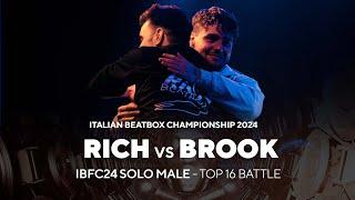 RICH vs BROOK  IBF CHAMPIONSHIP 2024  SOLO MALE  Top 16