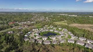 Fly over the path of the Portage Michigan tornado